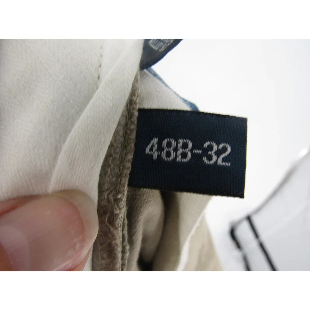 Polo Ralph‎ Lauren Chino Pants 46x30 Tan Flat Front Classic Fit Old Money Preppy
